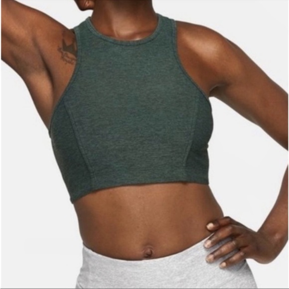 Outdoor Voices Athena Crop Top Hunter
Green Spacedye Longline small - Picture 2 of 16